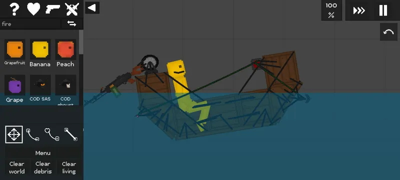 Boat with gun
