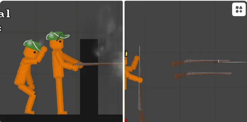 Continetal Marines Hat and Doglock Musket