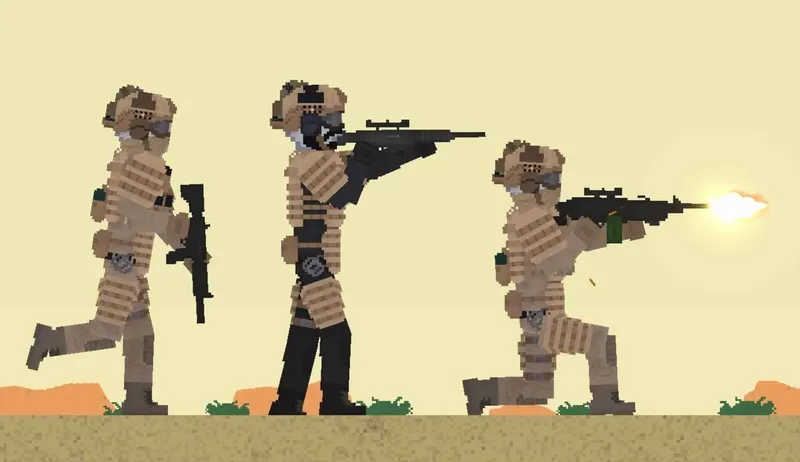 Desert combat squad