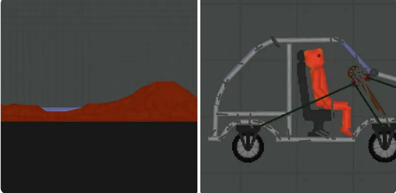 Lada Niva and off-road track