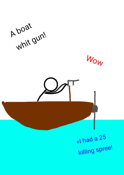 Power boat + gun