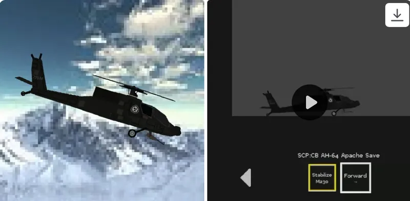 SCP: CB Apache Helicopter Mod