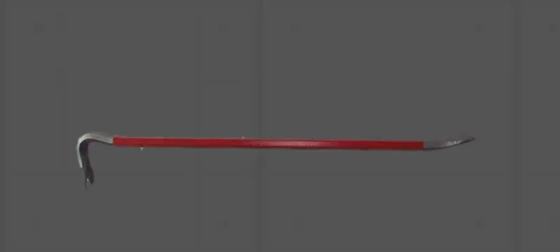 a weirdly realistic crowbar