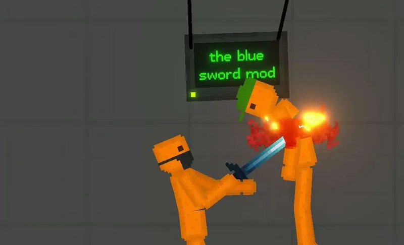 blue sword