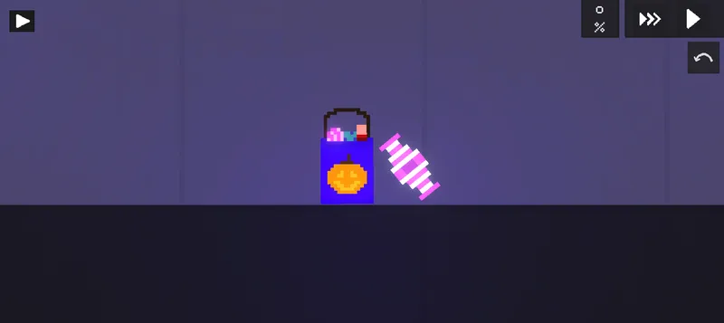 A bag of candy and a candy