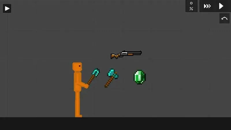 escopeta de craftsman,gemas,hacha de diamante,palo de diamante