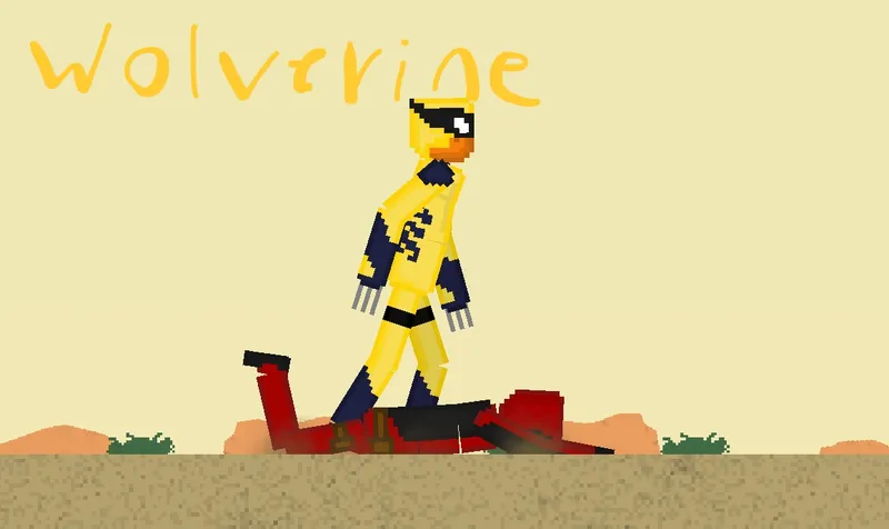 Wolverine with helmet